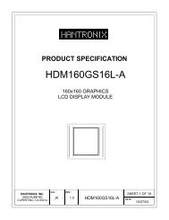 HDM160GS16L-A - Hantronix, Inc