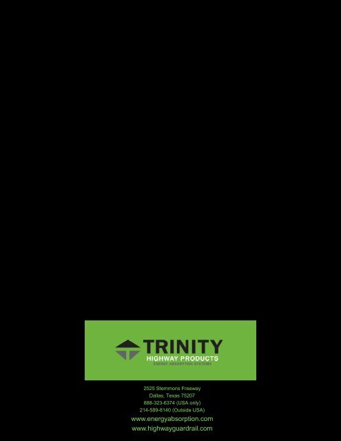 Installation Instructions - Trinity Highway Products, LLC