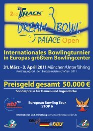 2nd Track Dream-Bowl Palace Open - Deutsche Bowling Union