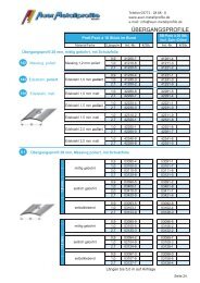 ÃƒÂœBERGANGSPROFILE - Auer-metallprofile.de