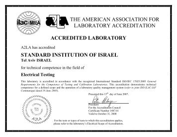 the american association for laboratory accreditation accredited ...