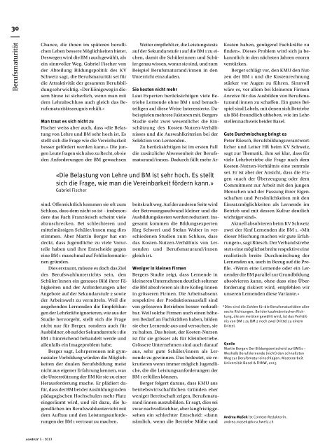 Context Nr. 5 / Mai 2013 - Zeitmanagement (PDF ... - KV Schweiz