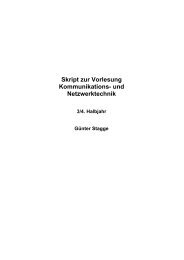 Skript zur Vorlesung Kommunikations- und Netzwerktechnik - BA