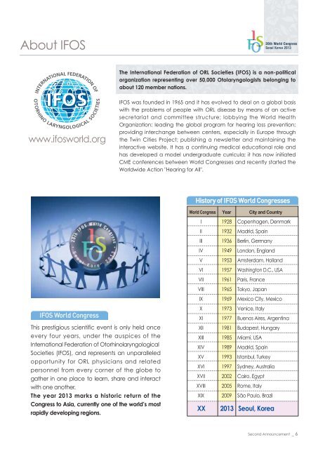 IFOS Seoul 2013 - S.I.O.e.Ch.CF.