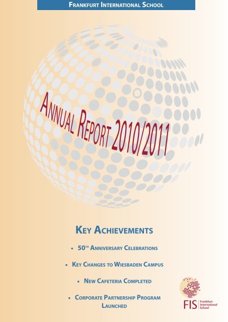 KEY ACHIEVEMENTS - Frankfurt International School