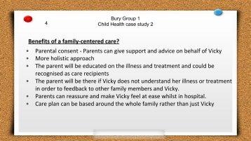 4 Bury Group 1 Child Health case study 2