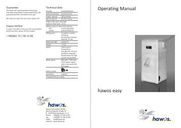 hawos easy Operating Manual