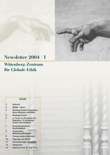 Newsletter 2004 / I - Wittenberg-Zentrum fÃ¼r Globale Ethik