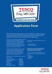 Application Form - Tesco