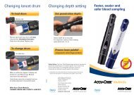 Changing lancet drum Changing depth setting - Accu-Chek