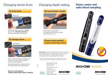 Changing lancet drum Changing depth setting - Accu-Chek