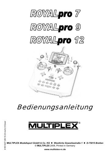 tx royal pro d.pdf, Seiten 92-110 - Multiplex