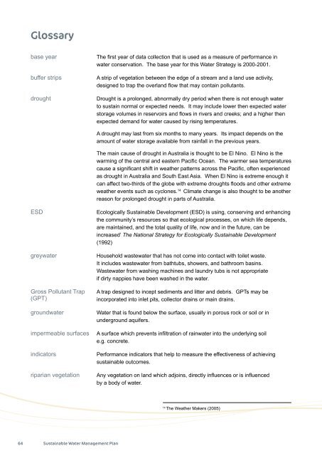 Sustainable Water Management Plan - Nillumbik Shire Council