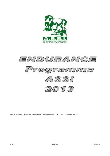 campionato assi di endurance - FISE Comitato Regionale Sardegna