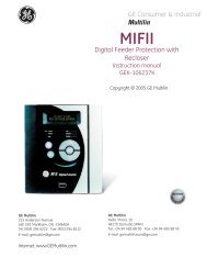 MIFII Digital Feeder Protection with Recloser - EKOSinerji