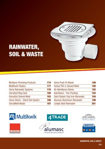 RAINWATER, SOIL & WASTE - City Plumbing Supplies