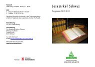 Lesezirkel Schwyz - Pro Senectute Schwyz