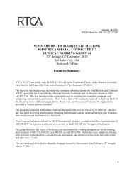 summary of the ninth meeting joint rtca special committee 217 ...