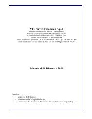 VFS Servizi Finanziari S.p.A Bilancio al 31 Dicembre 2010 - Assilea