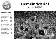 Gemeindebrief 03-2007