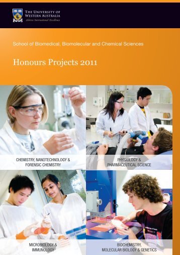 BBCS Honours Project Booklet 2011 - The University of Western ...