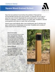 Square Wood-Grained Bollard - Ameron's Pole Products