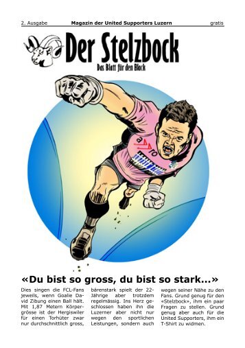 Der Stelzbock - Das Blatt für den Block», 2. Ausgabe - United ...