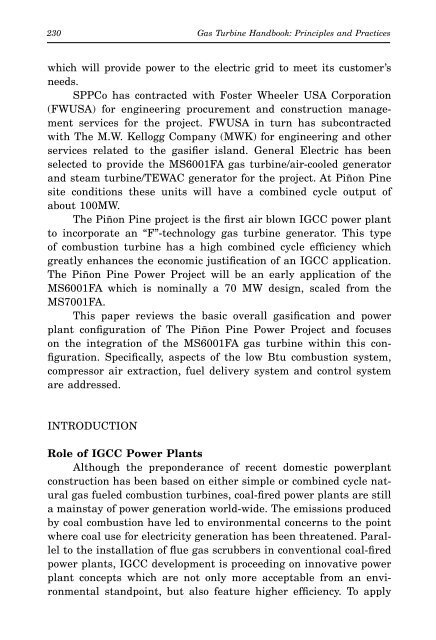 Gas Turbine Handbook : Principles and Practices