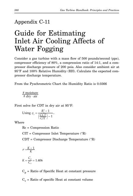 Gas Turbine Handbook : Principles and Practices