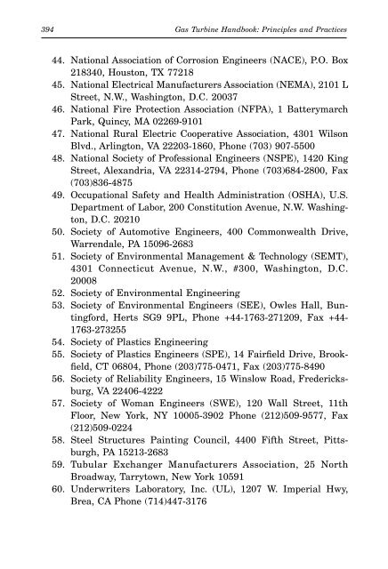 Gas Turbine Handbook : Principles and Practices