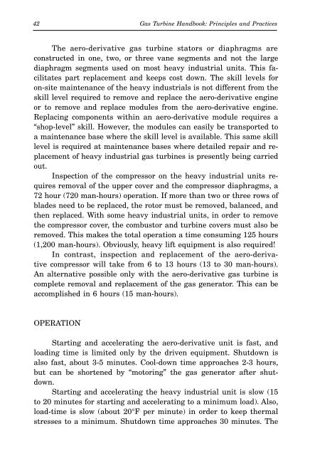 Gas Turbine Handbook : Principles and Practices