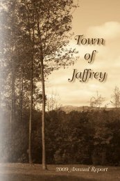 2009 - Town of Jaffrey