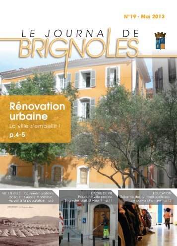 Journal municipal nÂ°19_ Mai 2013 - Ville de Brignoles