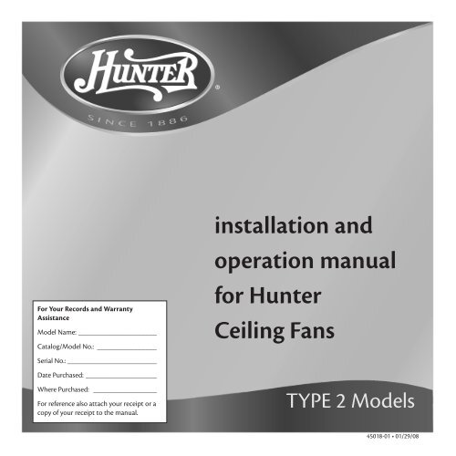 Hunter Ceiling Fans Fan, Hunter Ceiling Fan Warranty