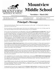 Mountview Middle School - Wachusett Regional School District