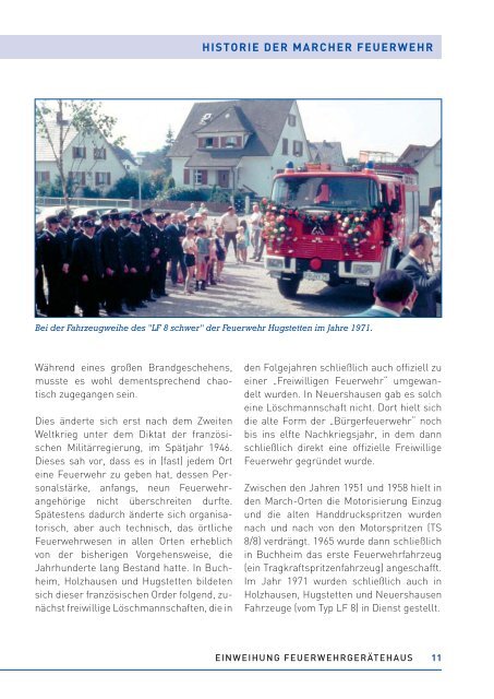Festschrift zur Einweihung des neuen Feuerwehrgerätehauses vom ...