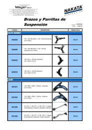 Brazos y Parrillas de SuspensiÃ³n - Meyer SACIF