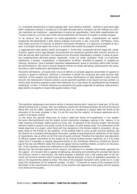Mostra/Apri - FacoltÃ  di Architettura - Repository - Sapienza