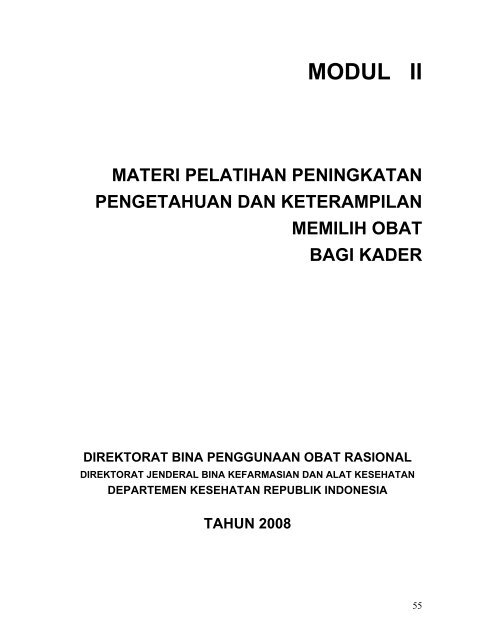 modul i - Direktorat Jenderal Bina Kefarmasian dan Alat Kesehatan ...