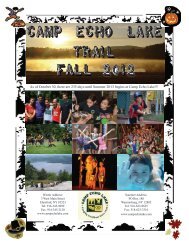 October 2012 - Camp Echo Lake