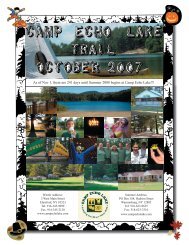 October 2007 - Camp Echo Lake
