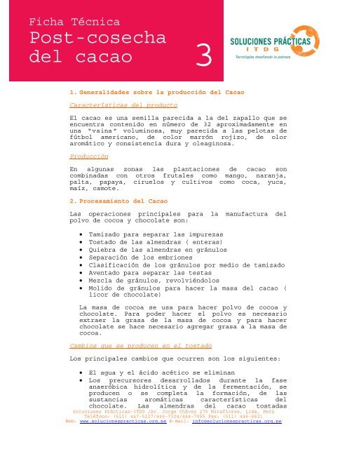 FichaTecnica3-Post cosecha del cacao.pdf - Soluciones Practicas