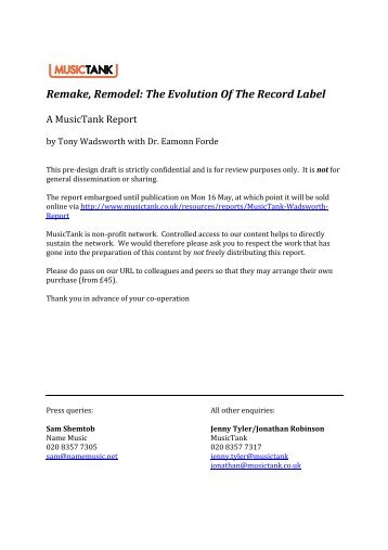 Remake, Remodel: The Evolution Of The Record Label