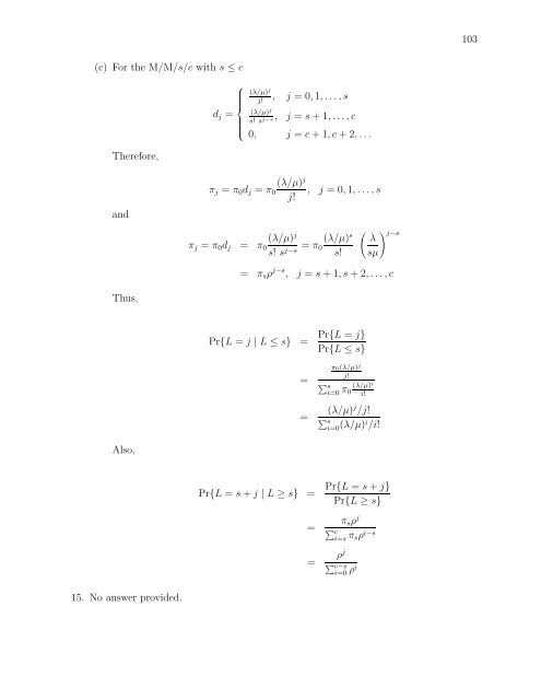 SOLUTIONS MANUAL for Stochastic Modeling: Analysis and ...