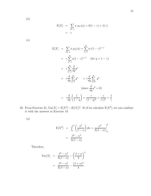 SOLUTIONS MANUAL for Stochastic Modeling: Analysis and ...