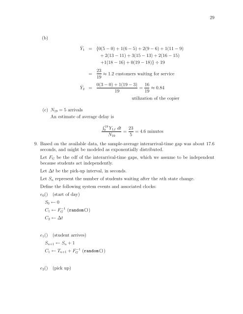 SOLUTIONS MANUAL for Stochastic Modeling: Analysis and ...