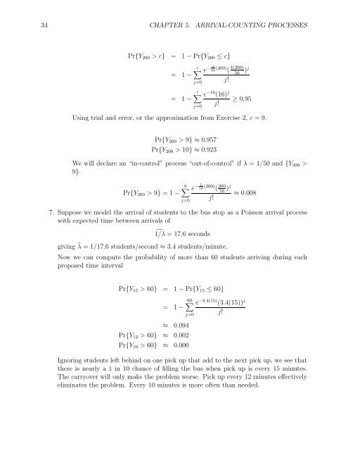 SOLUTIONS MANUAL for Stochastic Modeling: Analysis and ...