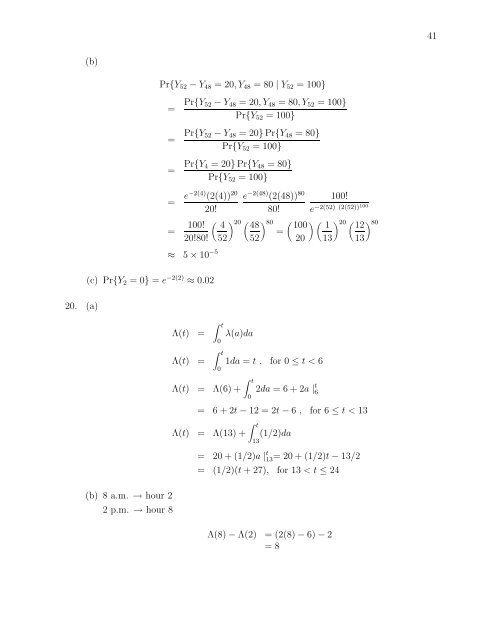 SOLUTIONS MANUAL for Stochastic Modeling: Analysis and ...