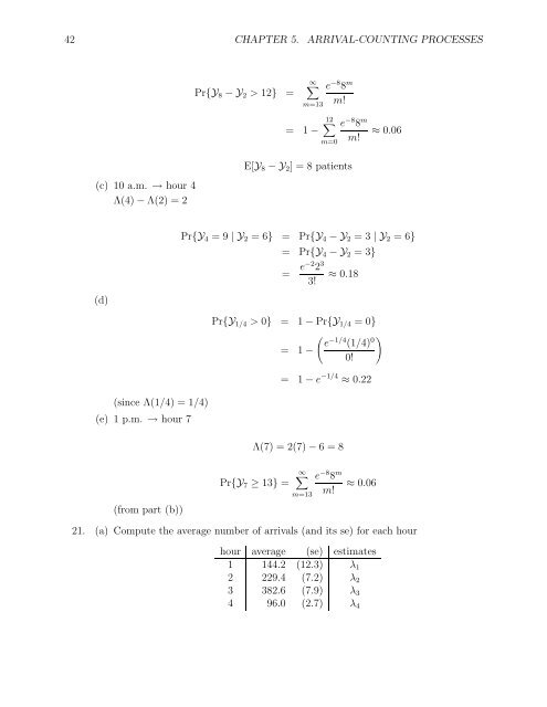 SOLUTIONS MANUAL for Stochastic Modeling: Analysis and ...