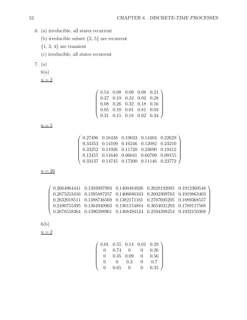 SOLUTIONS MANUAL for Stochastic Modeling: Analysis and ...